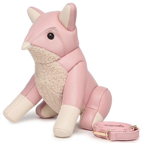 Image of Women PU Leather Unique Novelty Animal Shape Detachable Strap Crossbody Shoulder Bag Handbag Purse for Girls