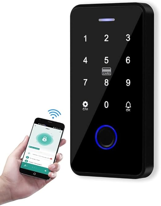 Sistema Di Controllo Accessi Tuya Con Impronta Digitale E NFC - Tastierino Per Porte Con Serratura Magnetica - Foto 4