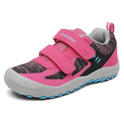 Mishansha Niña Zapatillas de Deporte Cómodas Ligeros Zapatos de Trekking Transpirable Sneakers Zapatillas Casual, Rojo 36