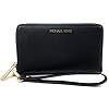 Michael-Kors-Womens-Jet-Set-Travel-Medium-Zip-Around-Phone-Holder-Wallet Michael Kors Women's Jet Set Travel Medium Zip Around Phone Holder Wallet (BLACK/GOLD)