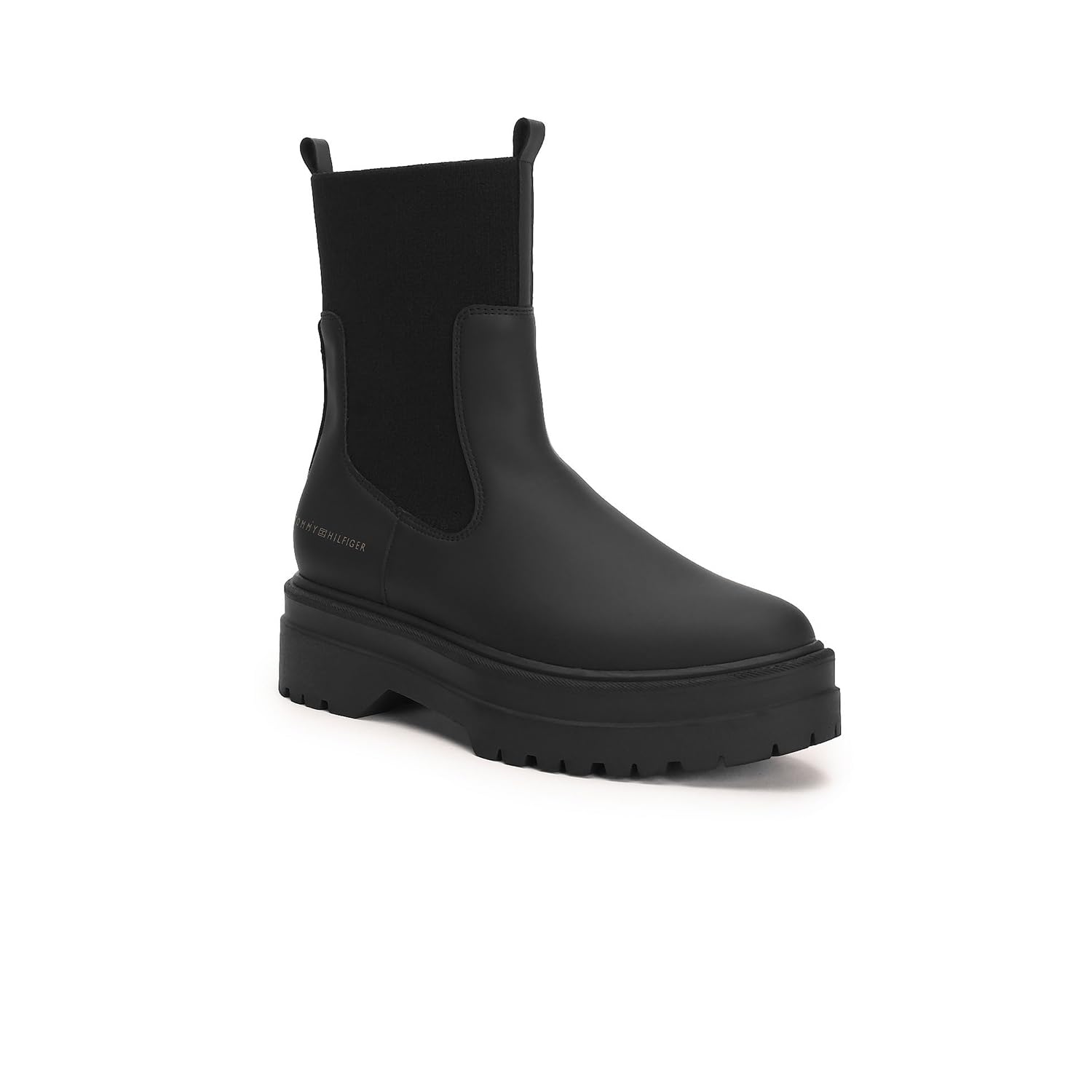 Tommy Hilfiger Polyurethane Solid Black Women Flat Chelsea Boots (F23HWFW101) Size- 37 (B0CKWCY8FR) Amazon Price History, Amazon Price Tracker