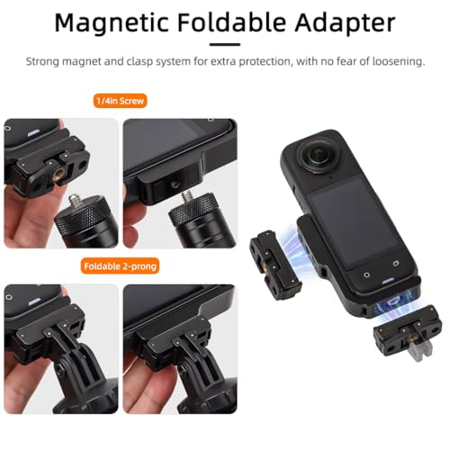 Image of yantralay L Type Vertical-Horizontal Mount for Insta 360 X5 /X4 /X4 Air | Magnetic Quick Release Adapter, Insta 360 X5 Action Camera Accessories
