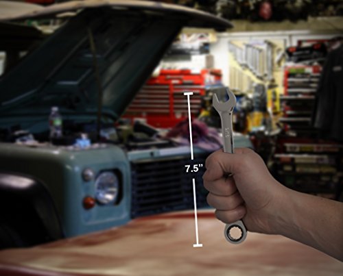 Image of Jaeger 9 /16 Inch Ratcheting Wrench with Upgraded 4 Ratcheting Precision and Hardened, Polished Steel for Projects with Tight Spaces
