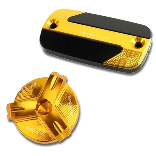 Tapa depósito freno CB650R acabado Gold de alta gama y protección para motor 19-21