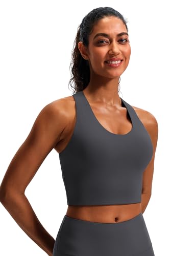 Image of Sports Bras for Women Criss-Cross Back Padded Workout Tank Tops Medium Support Crop Tops for Women