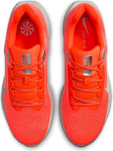 Nike Winflo 11 Premium Men's Road Running Shoes (HQ2940-800, Hyper Crimson/Safety Orange/Metallic Silver) Size 114