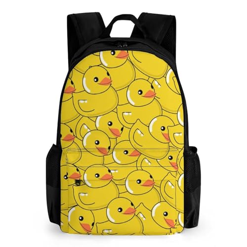 SMAZDFXX Lustiger Rucksack mit Gummienten-Art, großes Fassungsvermögen,...