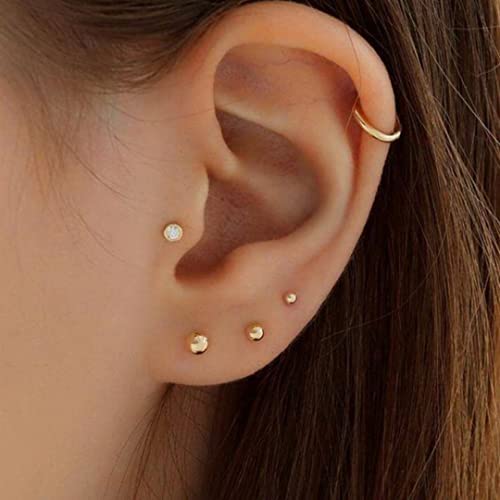 Image of ANNACREATIONS Stylish combo of pearl stud hoop earrings set for Women Girls