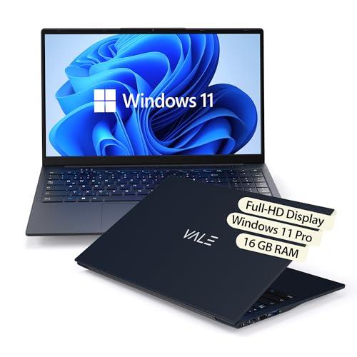 VALE Notebook - Laptop mit 15,6\" Full-HD IPS - N150 Quad-Core Prozessor - 16 GB RAM Speicher - 512 GB SSD Festplatte - UHD Graphics - Windows 11 Pro VALE Notebook - Laptop mit 15,6\" Full-HD IPS - N150 Quad-Core Prozessor - 16 GB RAM Speicher - 512 GB SSD Festplatte - UHD Graphics - Windows 11 Pro