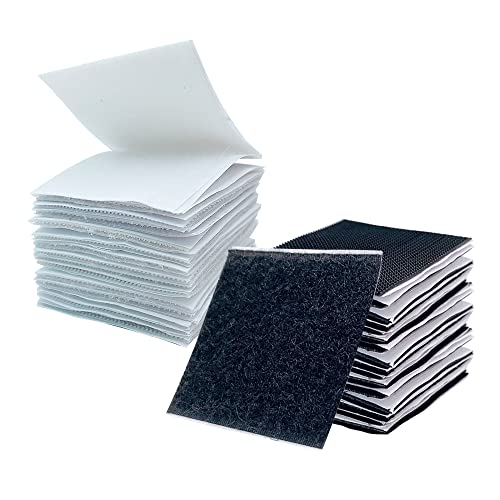 HLIWS 30 Piezas alfombrillas de sofá antideslizantes, fieltros adhesivos,para evitar que los cojines del sofá se deslicen(cuadrados,15 negros,15 blancos)