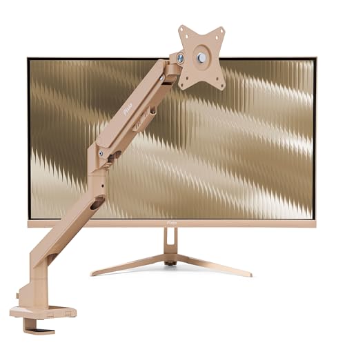 Image of Pixio PX27U Wave Beige 27 inch 160Hz Refresh Rate 4K 3840x2160p Resolution Fast IPS Panel 1ms GTG Response Time 4K Gaming Monitor and PS1S Wave Beige Single Monitor Arm