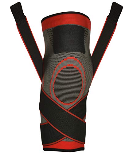 XN8 Kniesteun Verstelbare Kniecompressie Brace Kniebandage Voor Gewrichtspijn Hardlopen Squats Sport Joggen Fitness… - Image 4