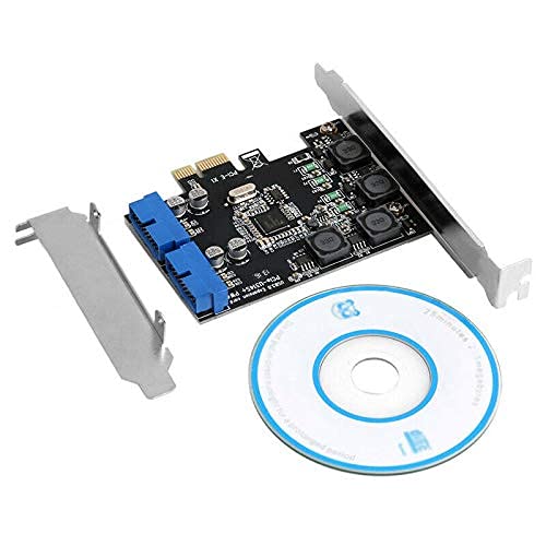 SaiRetail.Com PCI-E X1 to 2 Ports 19 Pin USB 3.0 Header PCI Express to Dual 20 Pin USB 3.0 Card-image-18