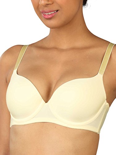 Image of Triumph T-Shirt Bra For Women Wired Padded Body Make-Up Series Seamless Everyday Lingerie Lycra Xtra Fine Breathable Fabric Second-Skin Smooth 3 /4 Cup Support Invisible Underwire Pack Of 1