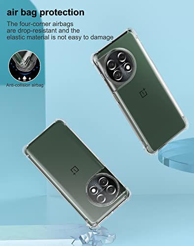 Image of for Back Case Cover Bumper Flexible Silicone Transparent Back Cover for OnePlus 11R - Transparent