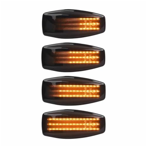 Luz LED dinámica de señal de giro ahumada con parpadeo continuo 7