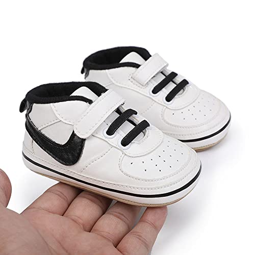Image of Clowora Unsex Baby Shoes Boys Girls Infant Sneakers Non-Slip Soft Rubber Sole Toddler Crib First Walker Lightweight Shoes