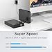 GODO USB 3.0 to 3.5 Inch Hard Drive Enclosure, Vertical External Hard Drive Docking with Stand for 3.5 inch SATA HDD SSD, Aluminum Alloy Drive Case Support Up to 18TB with UASP,Power Adapter