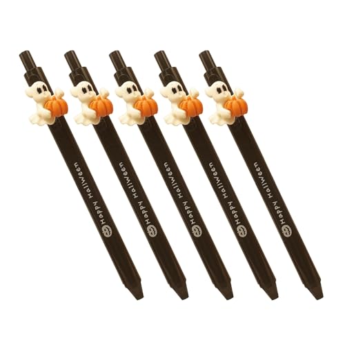 5PCSノベルティジェルペンハロウィーンハロウィーン漫画ジェルペン子供の学生大人のライティングジャーナリングスクールスタッタリーサプライライティング楽器
