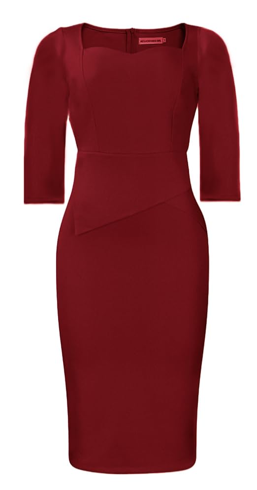 Image of ZVO Church Dress for Women Casual Dress Office Work Bodycon Midi Dresses