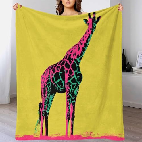 Couverture animal 3D en flanelle douce pour soirées cocooning sur le canapé - 3