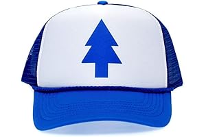 Unisex Curved Gravity Falls Blue Pine Tree mesh hat