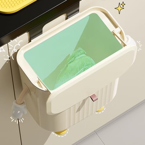 Caneca de basura colgante compacta para cocina y baño miniatura 6