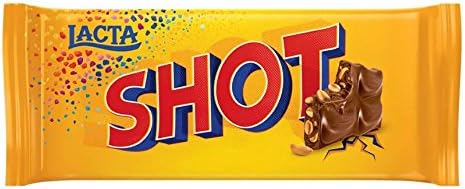 LACTA Chocolates Tablet (Shot com Mani, 135 gr.)