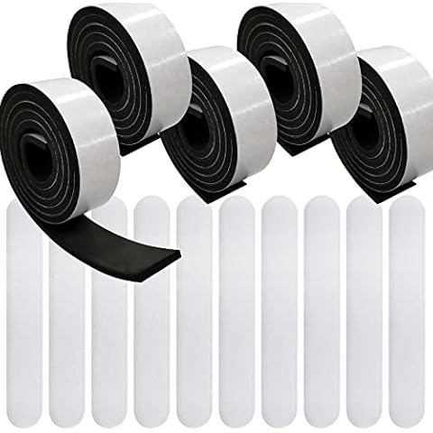 DailyTreasures 31.5" Hat Size Tape Roll, 5 Rolls of Hard Hat Size Reducer Foam Filler with 10Pcs Cap Absorbent Sweat Pads-Foam Reducing Tape Self Adhesive for Fedora, Baseball Caps, Pana, Cowboy Hat Cover
