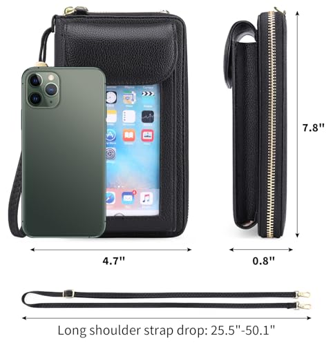 FALAN MULE Small Cell Phone Crossbody Bag Purse for Women, PU Leather Wallet Purse…3