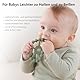 Seposeve Beißring 3er Pack, Kühlend Silikon Greifling Spielzeug Ab 9 Monaten, Babygeschenke 6-12, 12-24 Monate, BPA-FREI, Grün Blau Weiß