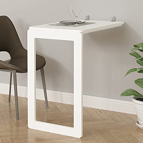 Manque de place ? Table pliante murale blanche 74x45 cm pour optimiser votre espace - 4