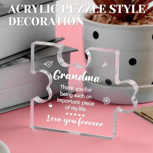 Image of Heart shaped plaque gift (Grandma)