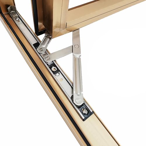 I-EASYDWW Stainless Steel Window Hinges - Casement Hinges, Friction Stay, 2mm Thickness, 18.5mm...