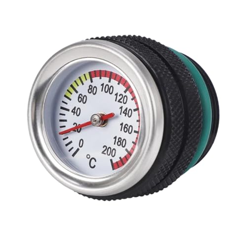Medidor de temperatura de motor M30x1.5 negro para Kawasaki KLR 650 1987-1998