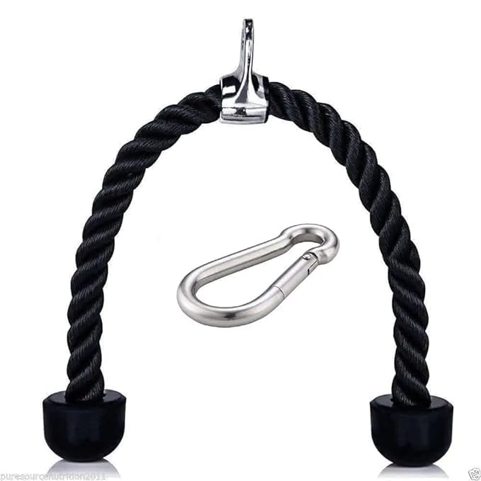 Fitness Zone Tricep Pull Down Rope Cable Attachments with Snap Hook – 28 Inch Gym Rope for Home Press Down Workout | Nylon Pull Strings for Triceps Biceps Exercises - by Sara Store (B0CKRZR292) Amazon Price History, Amazon Price Tracker