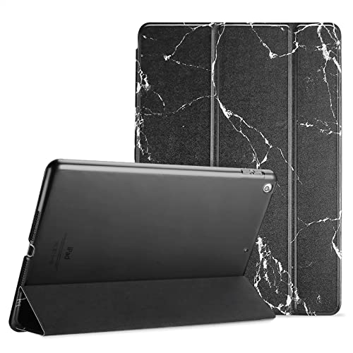 Image of ProCase Smart Case for iPad 9.7 Inch iPad 6th /5th Generation 2018 2017(Model: A1893 A1954 A1822 A1823), Ultra Slim Lightweight Stand Cover with Translucent Frosted Back -Blackmarble