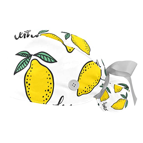 Chapeaux bouffants feuilles de citron ajustables pour maintenir vos cheveux durant le travail