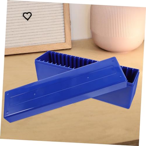 Caja organizadora reutilizable para monedas azul 20 piezas miniatura 3