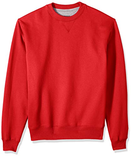 Sweat Champion Cotton Max Crew, pull homme en maille polaire lourde et anti-déformation