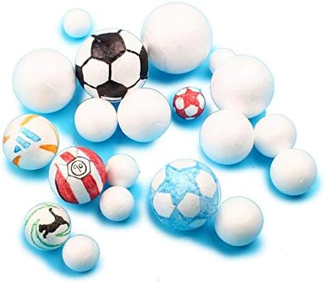 Miniatura 6 de Crafare Paquete de 5 bolas de espuma blancas de 3 pulgadas para manualidades, bolas redondas de espuma de poliestireno para artes, hogar, escuela,