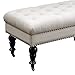 Linon Isabelle Bed Bench, 62-Inch, Dark Espresso Finish