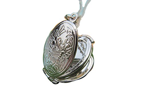 Folding Locket Silver Locket Necklace Antique Locket Family Photo Locket