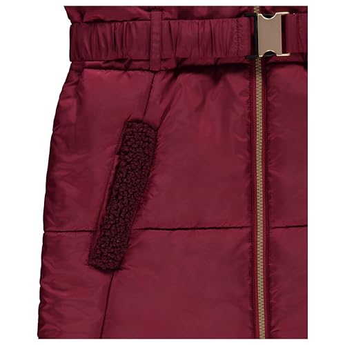 Image of Juicy Couture Girls Coat, Faux Fur Hooded Winter Jacket, Warm Padded Parka Hoodie, Kids Heavyweight Winter Coat