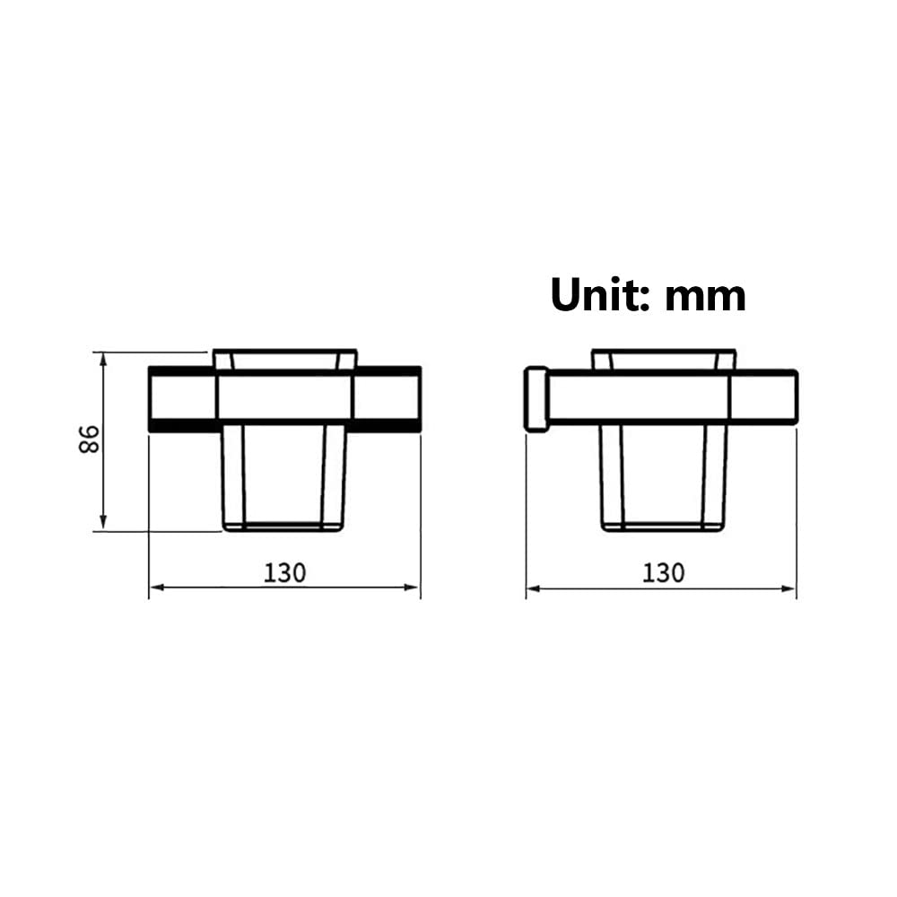 Portaspazzolino Portaspazzolino a parete con 1 tazza di vetro smerigliato, set supporto bicchiere for dentifricio, supporto organizer da appoggio for bagno, accessori da bagno in acciaio inossidabile