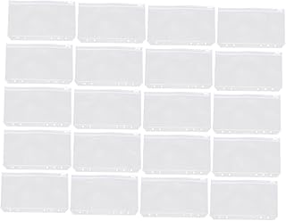 Ciieeo 150 Peças Saco De Buggy Com Zíper Envelopes Transparentes Pasta Transparente Bolsa Com Zíper Transparente Bolsa Com Zíper A6 Bolsa Com Zíper Pastas De Arquivo Transparentes Bolsa