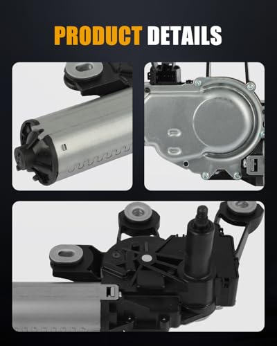 Image of ROADFAR Rear Windshield Wiper Motor Compatible For Ford For Fiesta 2001 | Fit For Ford For Fusion 2006-2012|OEM:1141045|1422314|3 Pins
