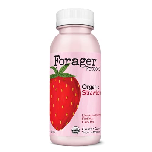 FORAGER PROJECT Organic Strawberry Cashew Drinkable Yogurt, 8 FZ