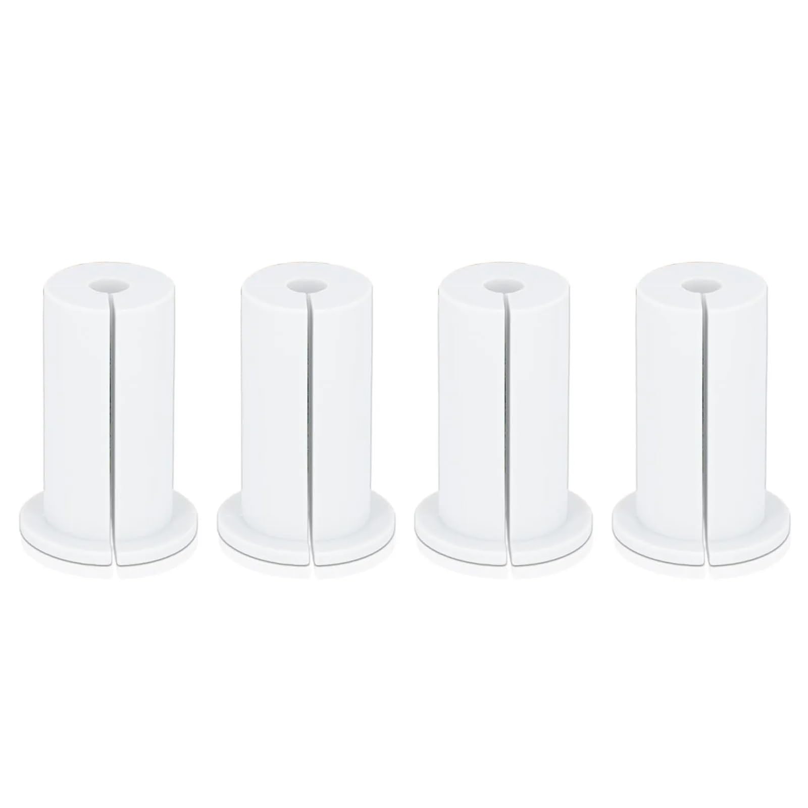 Maryear White Grommets 12Pcs Cable Routing Kit Ethernet Grommet Rubber Wall Pass Through For Home And Outdoors(White)