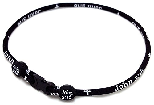 Sport Ropes Single Titanium Necklace (John 3:16, 18")